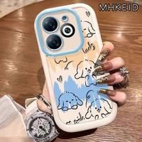 Gambar MHKEID Casing Hp untuk Infinix Smart 8 Smart 8 HD Smart 8 Plus Smart 8 Pro Tecno Spark 20 20C GO 2024 POP 8 Case Pola Beruang Beruntung Kasing kepulan krim Silikon Softcase Casing - Gaya1, Infinix Smart 8 dari MHKEID MALL Kab. Tangerang 3 Tokopedia