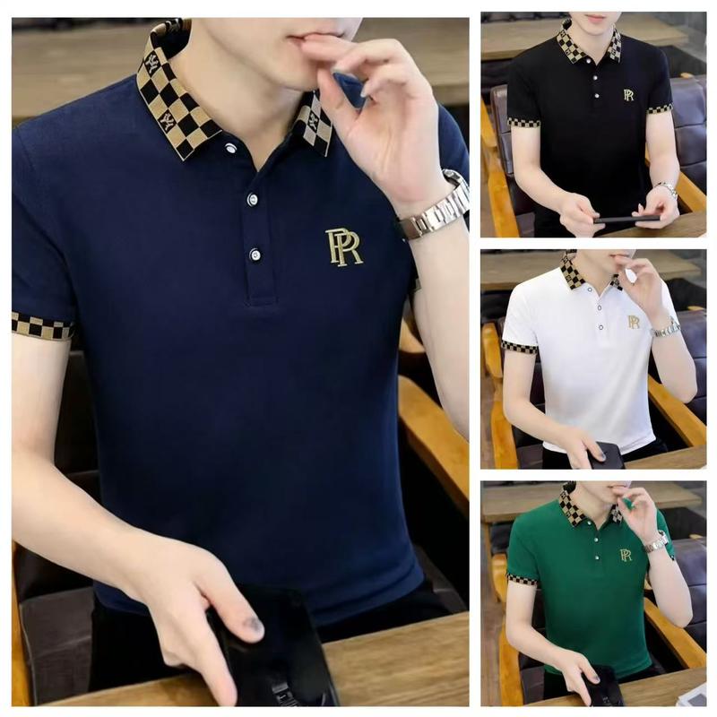 Kích cỡ Sibel M 5XL # Áo polo nam tay ngắn được làm từ vải thoáng khí và co giãn, đường may tinh xảo, logo và cổ áo thêu họa tiết riêng biệt, phong cách đơn giản mà sang trọng, trông đẹp mắt.,thông thường,maro,đen- xám,ấm no - be,áo polo nam basic,áo polo