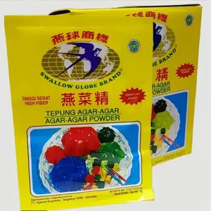 SWALLOW GLOBE jelly harga per box / kotak, dengan varian 4 warna (bening, coklat, merah hijau) Premium Food Jeli