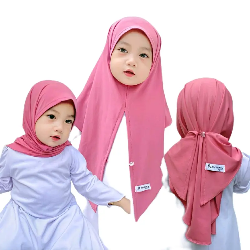 SEGITIGA INSTAN KANCING ANAK ZIYA-SEGITIGA JERSEY USIA 2-5 TAHUN BY DESMONDA Jilbab Muslim Nyaman Kerudung Cantik 1
