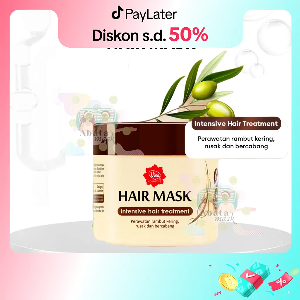 Viva Hair Mask with COLLAGEN, JOJOBA OIL & VIT B5 - 200 g