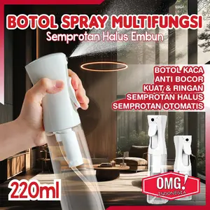 Botol Kaca Spray Minyak 220 ml Botol Semprotan 2 in 1 Minyak Bumbu Dapur Kecap Tempat Minyak Goreng Cooking Olive Oil Spray Tahan Panas Alat Masak Dapur Serbaguna 200 500ml