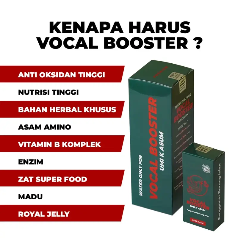 Vocal Booster Umi Kasum Minuman Burung Isian Multivitamin Penggacor Burung Masteran 1