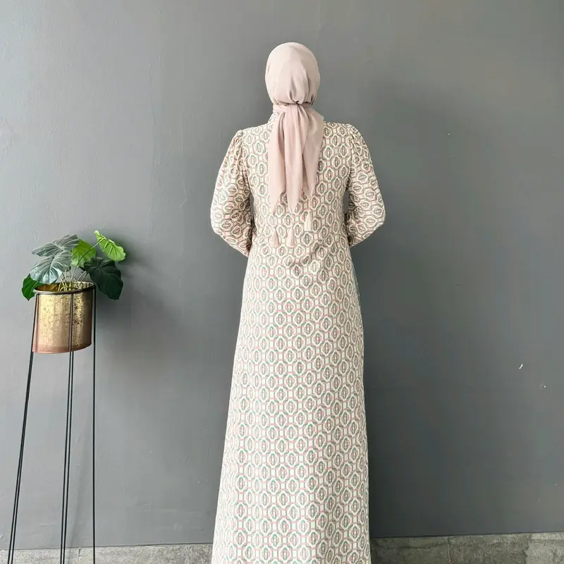 Risya Dress by Jelita Cantik Manis Elegant Lembut Muslim Nyaman Panjang Rayon 1