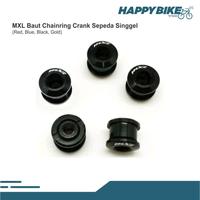 Gambar MXL Baut Sepeda Bolt Chainring Single Crank Isi 5pcs Chain Ring Bicycle - Black dari Happy Bike Kota Administrasi Jakarta Selatan 2 Tokopedia