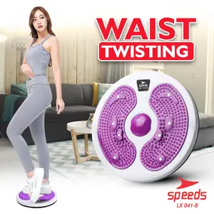 Speeds Waist Twisting Trimmer Jogging Alat Latihan Otot Kaki Portabel Cocok Untuk Mengecilkan Paha dan Perut Olahraga Putar 041-8