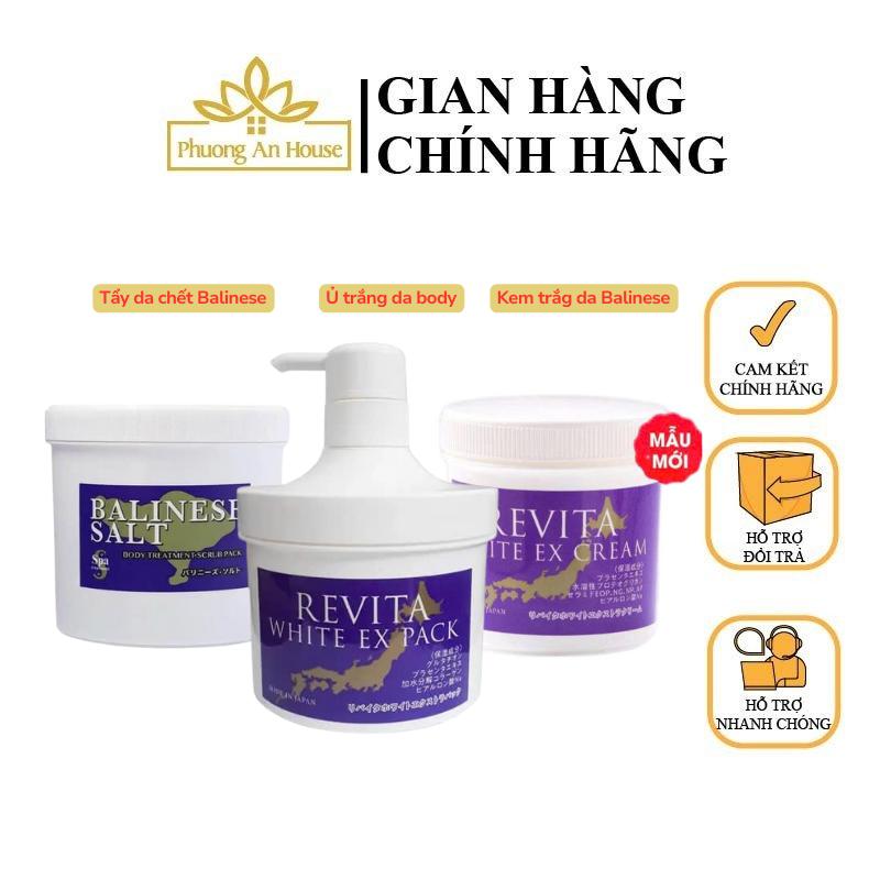Bộ sản phẩm hỗ trợ dưỡng sáng da body Tẩy da chết tảo muối biển 900gr - kem ủ 500gr - Kem dưỡng sáng 500gr