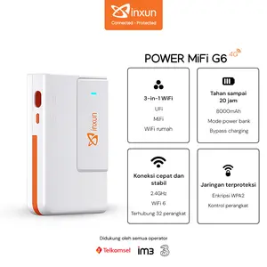 [COD] XINXUN Power MiFi 4G G6 ｜Koneksi cepat dan stabil｜Jaringan terproteksi ｜3-in-1 WIFI｜Tahan sampai 30 jam