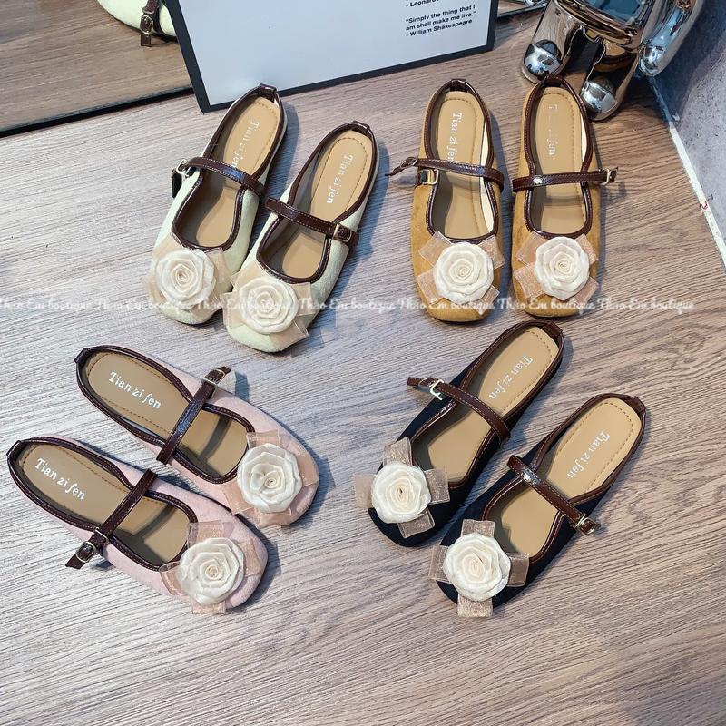 Sục bệt nữ phối hoa hồng cá tính thời trang thanh lịch (SBT11)