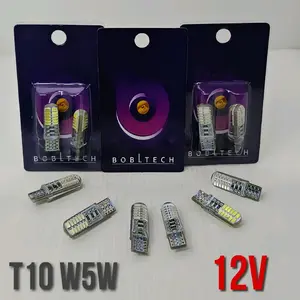 BOBLTECH Lampu Senja Led T10 W5W Silica Motor Mobil Murah Terang 12V DC (2 Buah) Car