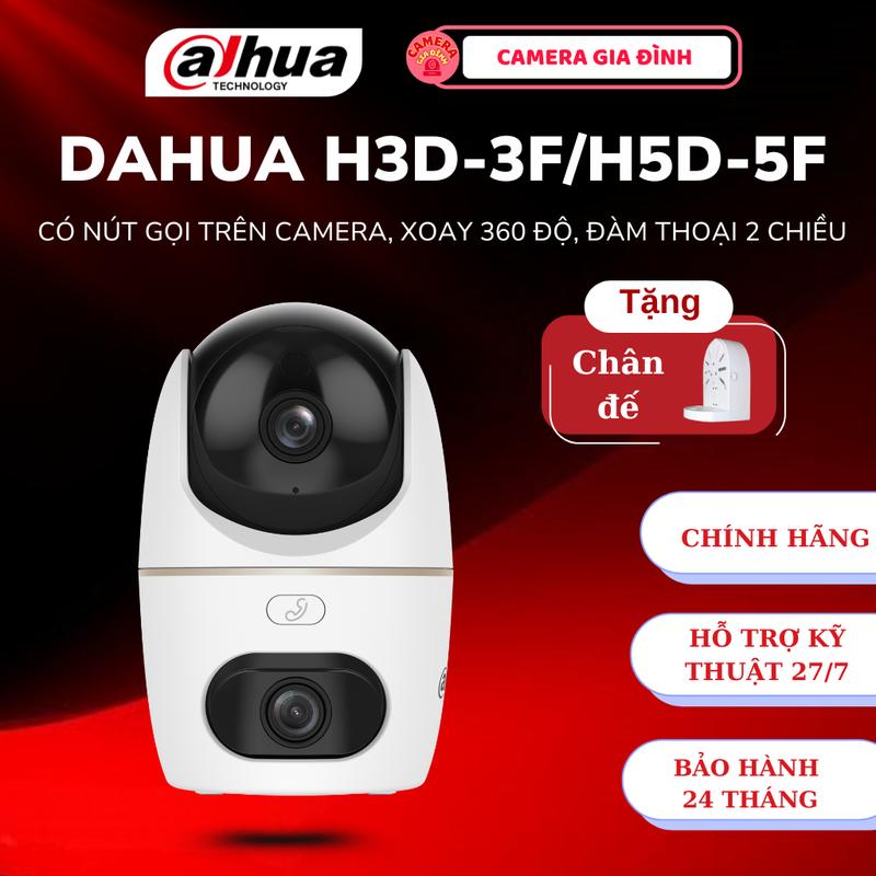 Camera Wifi DAHUA 2 Mắt HERO DUAL D1 DH-H3D-3F 6MP/DH-H5D-5F 10MP, Đàm Thoại 2 Chiều,Theo dõi cHUYỂN ĐỘNG