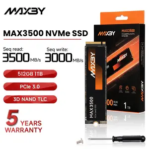Maxby SSD PCIe 3.0 NVMe 1TB 512GB M.2 2280 Gen 3x4 - Penyimpanan Cepat untuk PC Laptop