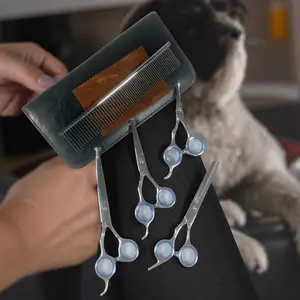 Dtog Set Gunting Grooming Perawatan Bulu Anjing 7in1 - INU73