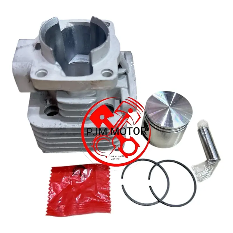 328 petak  (ABU) Cylinder Block Blok Komplit piston ring Mesin Potong Rumput 318 328 338 BG 328 yamamoto tanika daito firman 2