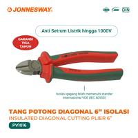 Gambar JONNESWAY Tang Potong Diagonal Isolasi Insulasi 6" Anti Listrik Setrum Kabel Insulated Cutting Plier Anti Electro Shock  - PV1016 dari Jonnesway Official Kota Administrasi Jakarta Utara 1 Tokopedia
