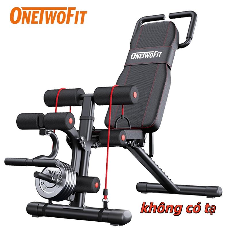 Ghế đẩu ghế tập tạ Onetwofit Có Thể Gập Lại Ghế tập tạ Ghế tập thể dục Ghế tập thể dục bụng Ghế tập thể dục Có Thể Điều Chỉnh 9 cấp Không có tạ