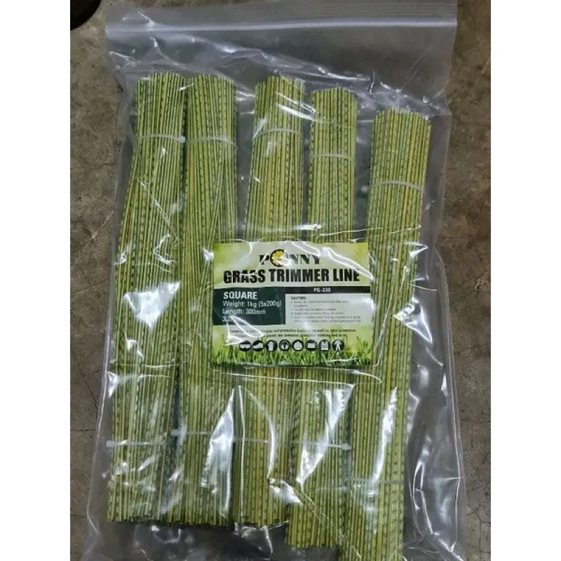 (Ready Stock) Ponny Heavy Duty Nylon Cutter Tali Mesin Rumput Gigi Tebal (Made In Thailand) 3.5mm Trimmer Line