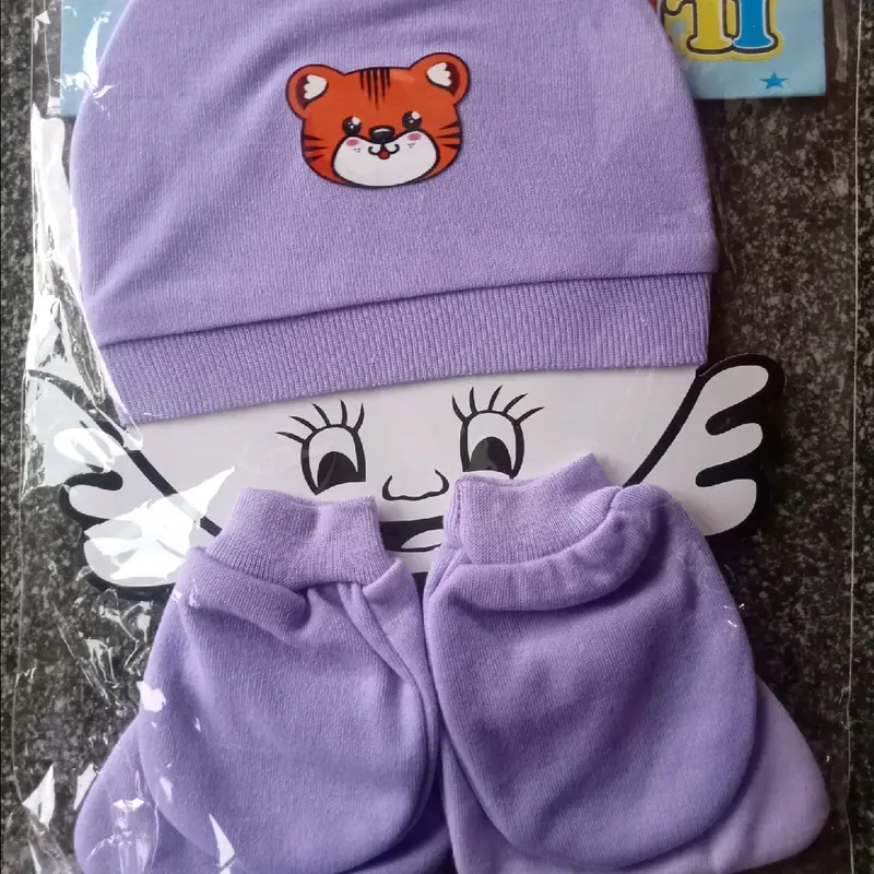 1 pcs set topi bayi warna Newborn untuk laki-laki dan perempuan 5