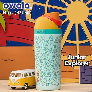 Owala Kids 16oz - Tutup Anti Tumpah, Bisa Sedot & Tuang | Original COD
