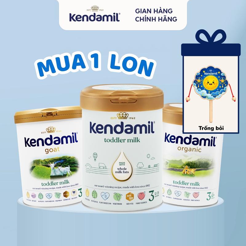 1 LON Sữa bột tăng trưởng Kendamil ANH QUỐC lon 800gr có loại cho bé trên 1 tuổi