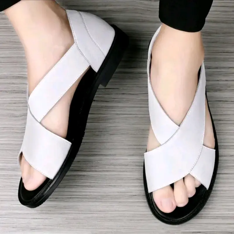 Sepatu Sandal Slip On Selop Pria Sandal Santai Keren Sendal Casual kekinian Pria & Wanita 0