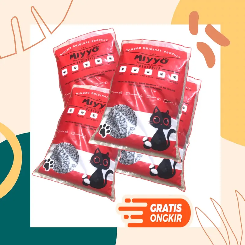 Miyyo Pasir Gumpal Wangi 5 Liter All Varian Praktis & Efektif Menghilangkan Bau Kotoran Hewan Peliharaan Gratis Ongkir 0