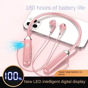 Headphone Bluetooth TWS Earphone Sport Wireless 2024 TZ325 Neckband dengan Bass Terdalam dan Mikrofon Headset-earphone Handsfree Earbuds