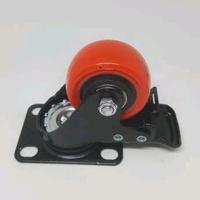 Gambar Roda PU Merah Light Duty CASTER TAIWAN 2" Plat Rem dari Toko Roda Jaya LTC GLODOK Kota Administrasi Jakarta Barat 3 Tokopedia