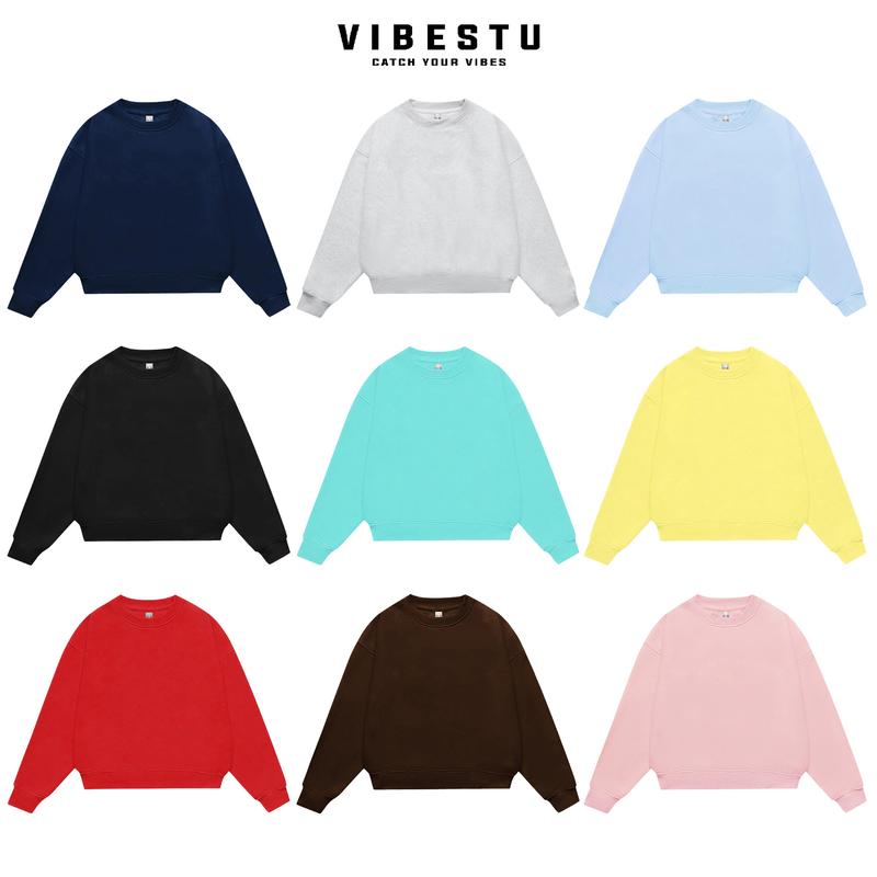 Áo Hoodie Sọc Dọc Nỉ 2 Da Vibestu " In Logo " Form Boxy Tay Dơi Unisex Nam Nữ