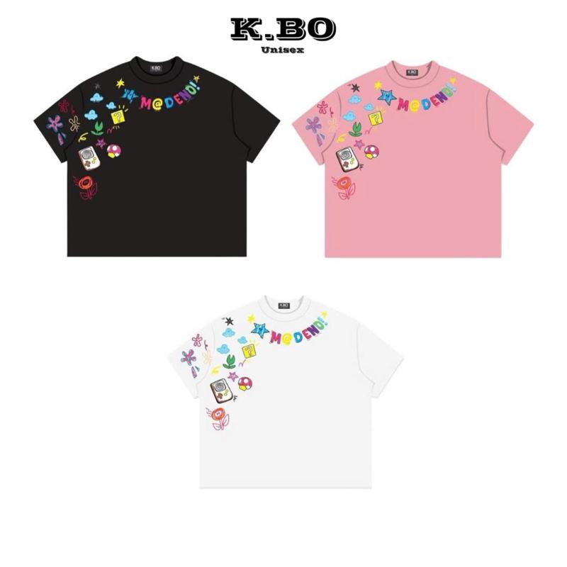 ÁO THUN BOXY CỔ TRÒN IN NỔI “MADENO” x K.BO UNISEX - ÁO PHÔNG CỔ TRÒN NAM NỮ…