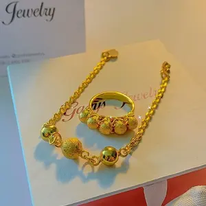 Set Gelang Cincin Boba Deret Crum Asli Bisa Dipakai Acara Formal dan Casual