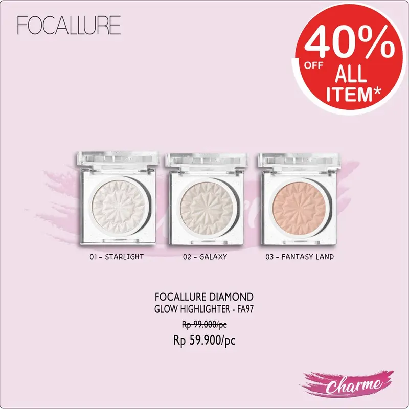(READY & ORI!) Focallure Diamond Glow Highlighter FA97 FA 97 0