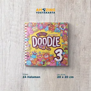 Amazing Doodle for Adult #3 - Buku Mewarnai