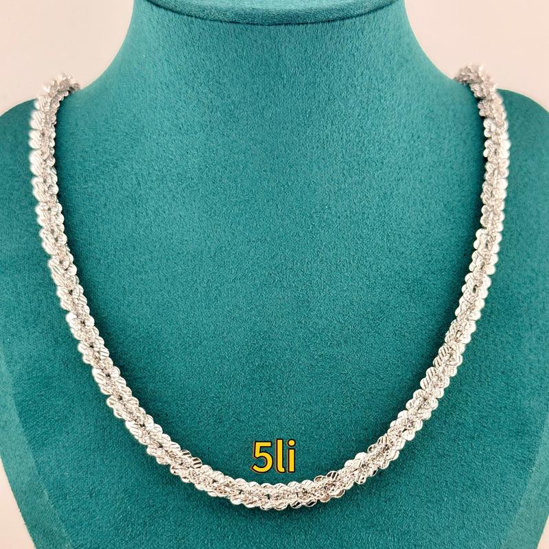 TẶNG BÔNG TAI Dây chuyền xoắn hoa mai 5 li đã si kim sáng đẹp hàng mới về