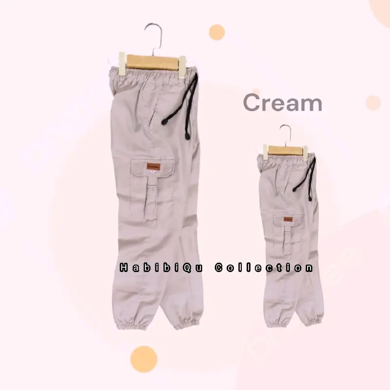 CELANA CARGO ANAK PEREMPUAN 1-12 TAHUN JOGGER KARGO SAKU GAMBLOK ANAK.CEWEK Kids 6
