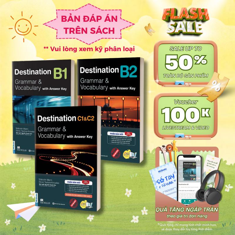 Sách Destination B1 B2 C1&C2 Grammar & Vocabulary Kèm Đáp Án Trên Sách Phiên Bản 2024 - Luyện Thi IELTS - Sách học IELTS - MCBooks