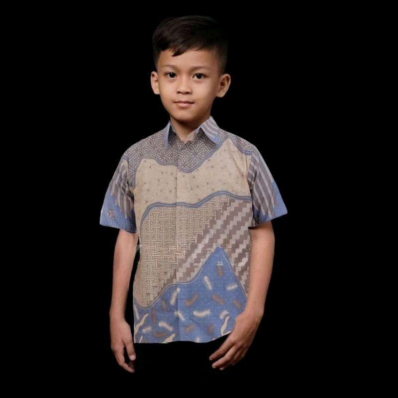 BAJU BATIK ANAK VIRAL MOTIF TERBARU/ATASAN BATIK ANAK BAHAN KATUN PRIMA 2