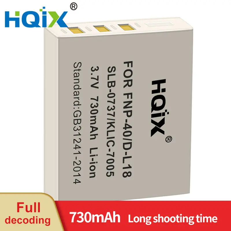 HQIX cho SANYO VPC-E1075 E760 E870 E875 E890 E1090 E860 máy ảnh D-LI8 pin sạc