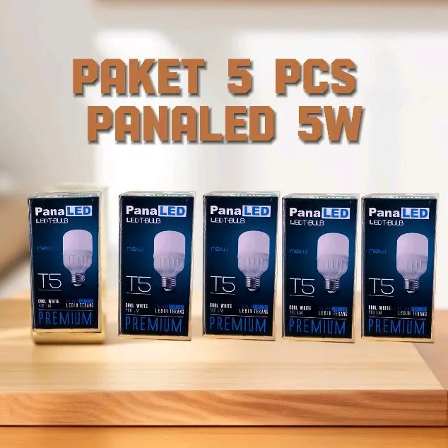 Paket 5 pcs Lampu panaled 5W 10W 15W 20W 30W 40W 50W cahaya putih 0
