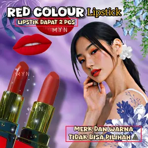 { GET 2 } LIP COLOUR RED lipstick random warna dapat 2 warna
