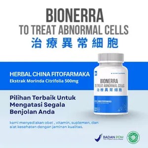 BIONERRA herbal suplemen china detox sel premium fitofarmaka original khusus benjolan, lipoma, tumor, kista miom, kanker pd