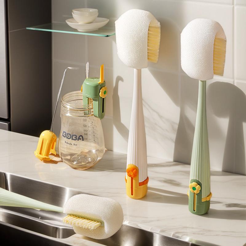 Cepillo Multifuncional 5 en 1 para Botellas Limpia Tapas & Cocina Cepillo Multifuncional 5 en 1 para Botellas Limpia Tapas & Cocina