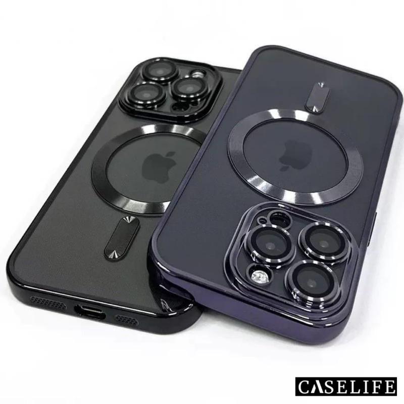 Casing Premium Caselife Magsafe Charging dengan Lensprotector untuk iPhone 11 12 13 14 15 Pro Max Plus - Cover Softcase 4