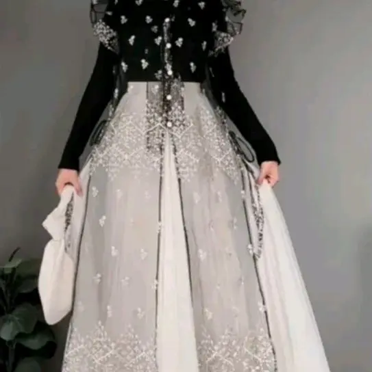 Baju Kondangan Muslim Wanita Outer Lebaran Brokat Mewah - Pria, Dewasa, Katun, Panjang, Remaja, Rayon, Cardigan 3