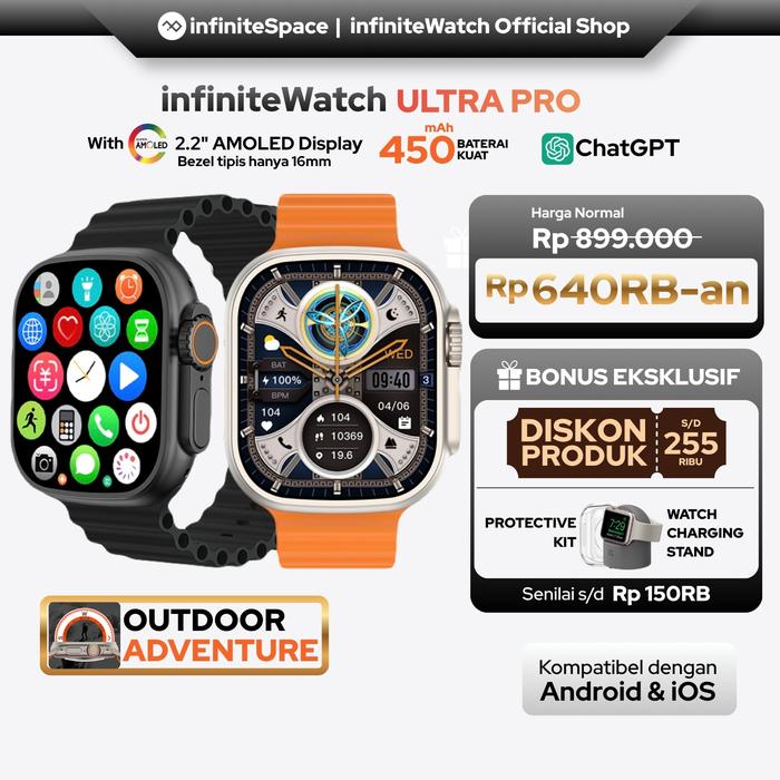 Promo [UPGRADE 2026] infiniteWatch ULTRA PRO Smartwatch AI dengan 2.2 ...