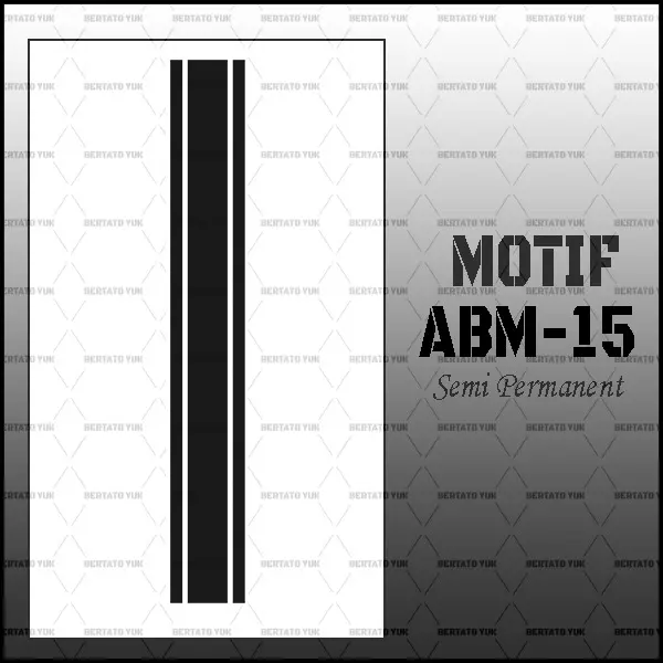 BERTATO-Stiker tato temporer semi permanen tahan lama anti air Seri ABM-15 / Tato seri ABM-15 anti air / Tato temporer semi permanen Temporary Tatto