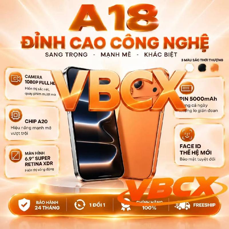 Smartphone VBCX * I8 với màn hình lớn 6,9 inch, hỗ trợ kết nối 5G, dung lượng lưu trữ 1024 GB, phiên bản đặc biệt