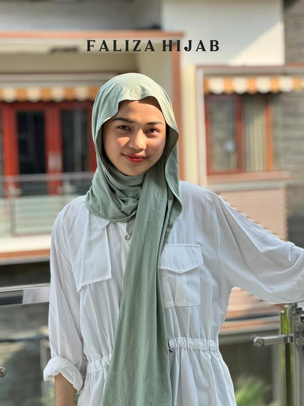 FALIZA Hijab Pashmina Kaos Rayon Premium 6