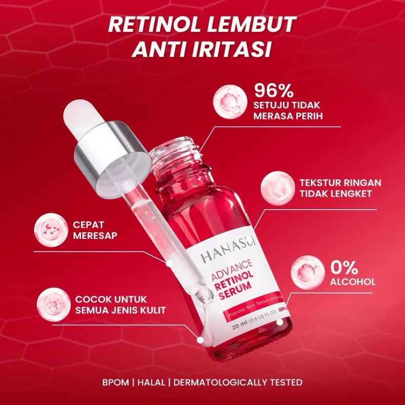 Hanasui Advance Retinol Serum/ Retinol Pemula/ Hanasui serum  Wajah 2