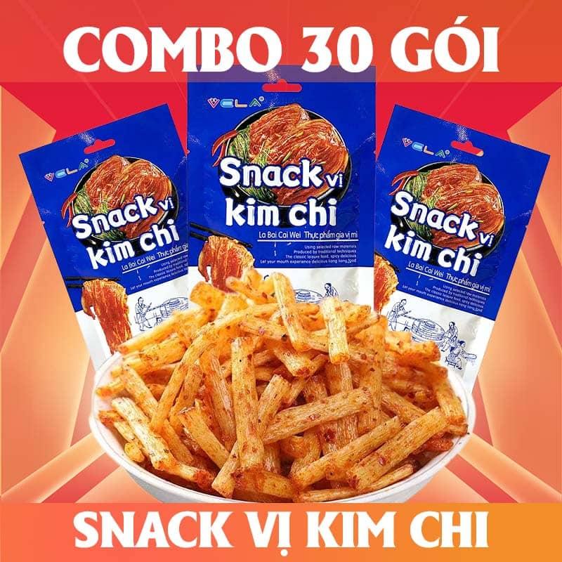 COMBO 30 Gói Gia Si Snack Kim Chi Vela -Ðô Ãn Vät Thom Ngon Cay Cay